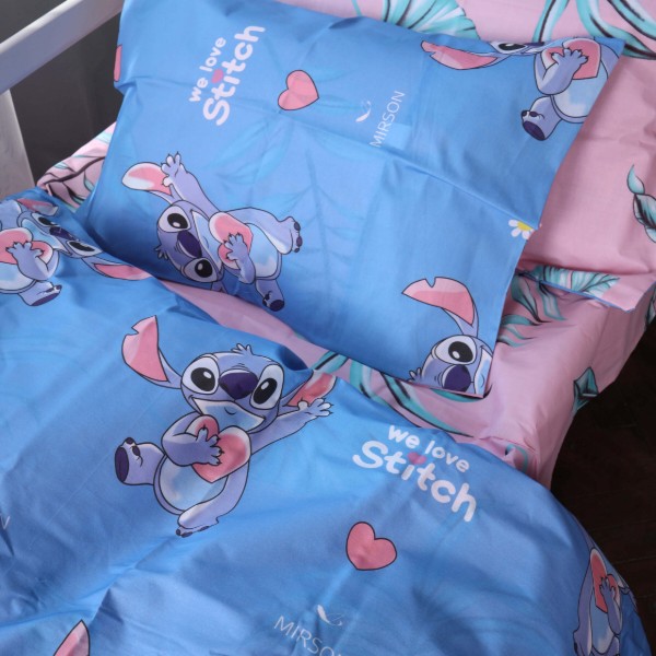 Фото - Комплект постільної білизни MirSon Ranforce Elite Kids Time 17-0817 Stitch 220х240 (2200011545851)